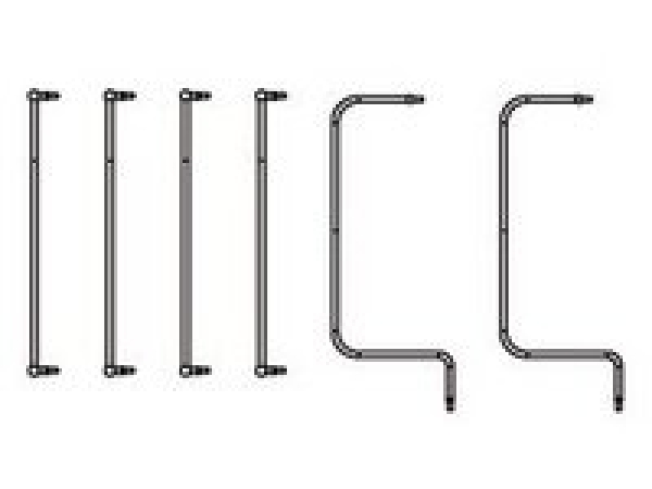 G Piko Ersatzteile D DR Dampflokomotive BR 95, Griffstangen Führerhaus- Kessel, etc.....................................