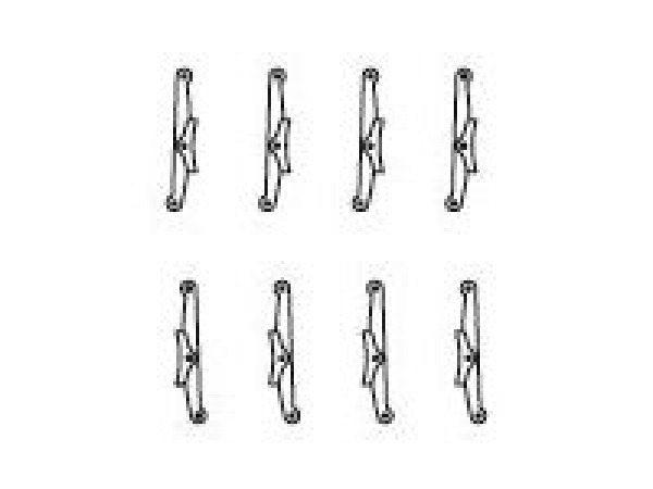 G Piko Ersatzteile D DR Dampflokomotive BR 95, Bremsbacken links- rechts, St.8x, etc...............................