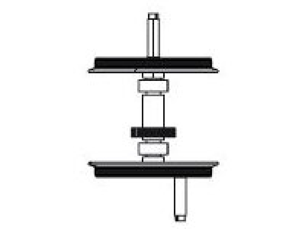 G Piko Ersatzteile D DR Dampflokomotive BR 95, Radsatz mit Haftreifen, Getriebe vorn, etc.......................................