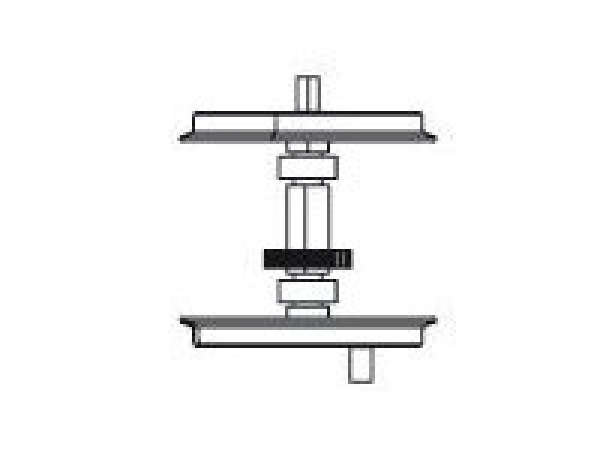 G Piko Ersatzteile D DR Dampflokomotive BR 95, Radsatz C, Getriebe hinten, etc.......................................