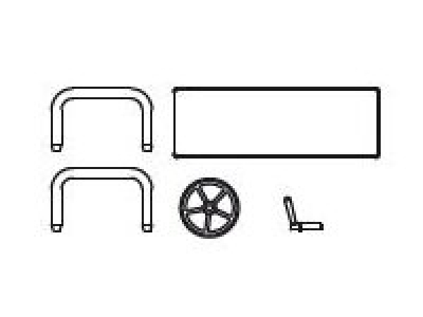 G Piko Ersatzteile D DR Dampflokomotive BR 50, Rauchkammertür Anbauteile, etc...........................................