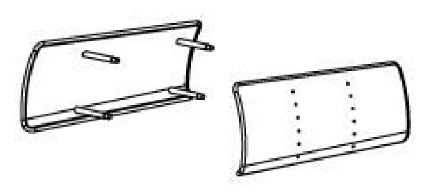 G Piko Ersatzteile D DB Dampflokomotive BR 50, Windleitbleche links, rechts, etc..................................................