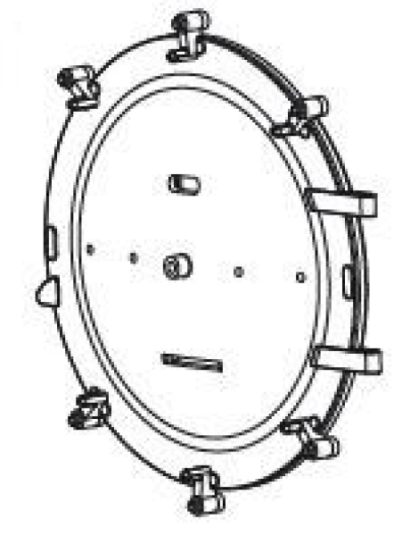 G Piko Ersatzteile D DB Dampflokomotive BR 50, Rauchkammertür, etc......................................