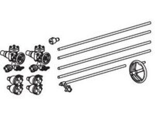 G Piko Ersatzteile D DR Dampflokomotive BR 94, Speiseventile, Anstellstange, Ventile, etc.........................