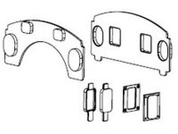 G Piko Ersatzteile D DR Dampflokomotive BR 91.3, Ep.III, Fenster, etc..............................