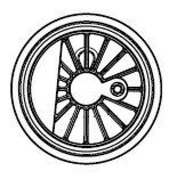 G Piko Ersatzteile D DR Dampflokomotive BR 91.3, Ep.III, Radsatz Treibrad mit Magnet, etc...........................