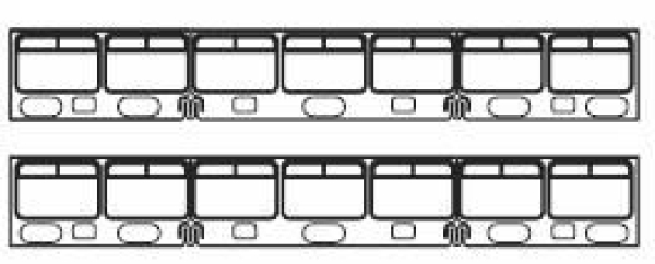 G Piko Ersatzteile D DR Seitenfenster dek. VT 98 , etc..............