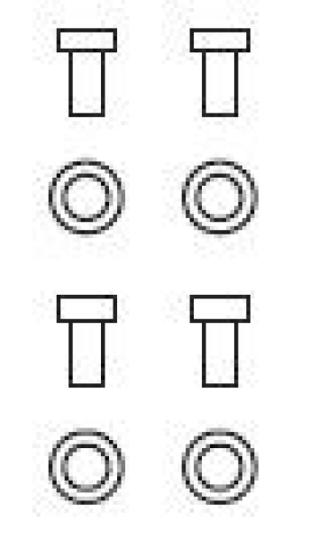 G Piko Ersatzteile D DB Elektrolokomotive BR 194, Ep.IV, Schraube für Befestigung Pantograph, St.4x, etc......................