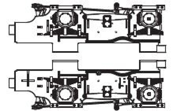 G Piko Ersatzteile D DR Elektrolokomotive BR 254, Ep.IV, L=73Cm, Drehgestellblenden, etc....................