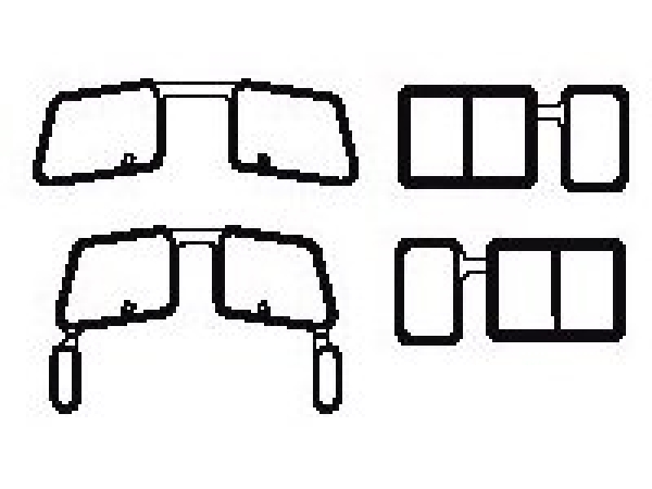 G Piko Ersatzteile D DB Diesellokomotive V 260, Ep.IV, weinrot, Fenster, 4teilig, etc........................