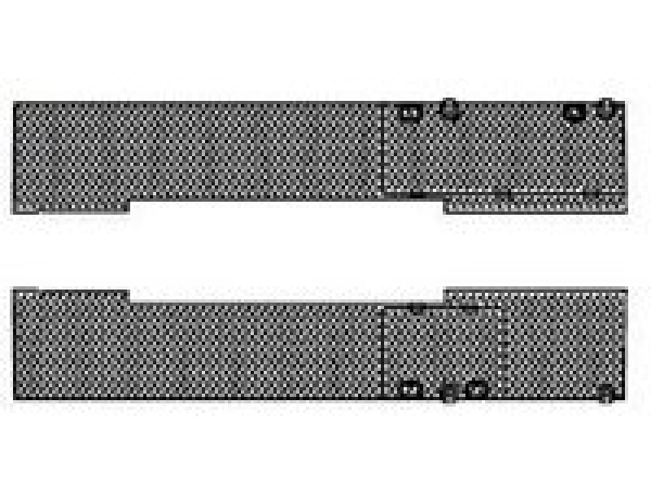 G Piko Ersatzteile D DB Diesellokomotive V 260, Ep.IV, weinrot, Abdeckplatte Ballastgewicht links- rechts, etc.......................