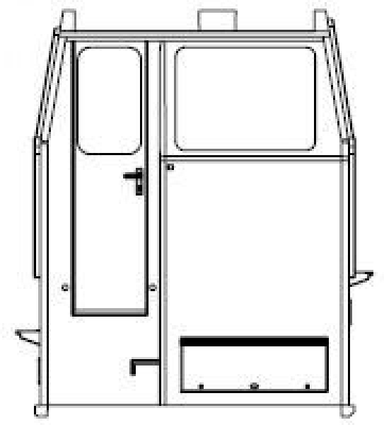 G Piko Ersatzteile D PRI Diesellokomotive BR 260, blau- beige, Führerhaus, dekoriert, etc...................