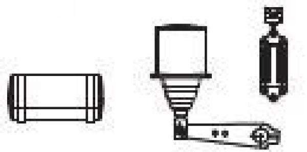 G Piko Ersatzteile D DB Diesellokomotive V 36, Ep.III, schwarz, Luftkessel klein, Bremszylinder, etc..................