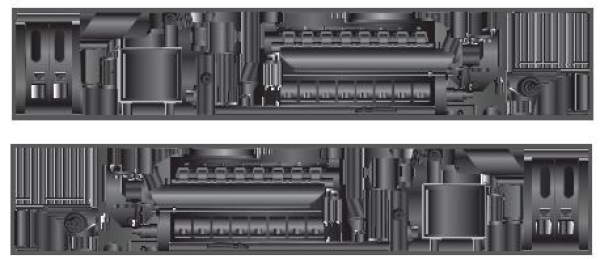 G Piko Ersatzteile D DR Diesellokomotive BR 132 478- 9, 6A, Ep.IV, Lumilla, Maschinenraumimitation, etc...........................