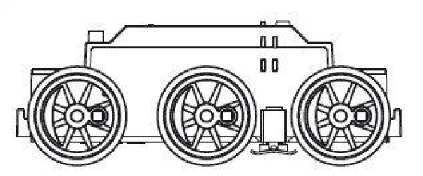 G Piko Ersatzteile US Dampflokomotive mit Tender, Mini Modul, FS, " Santa Fe ", Nr. 723, Antriebseinheit, etc.........................