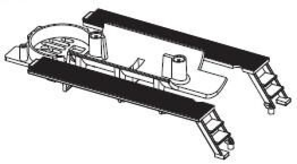 G Piko Ersatzteile US Dampflokomotive mit Tender, Mini Mogul, D& RGW, Nr. 218, Bodenplatte vorne, etc................