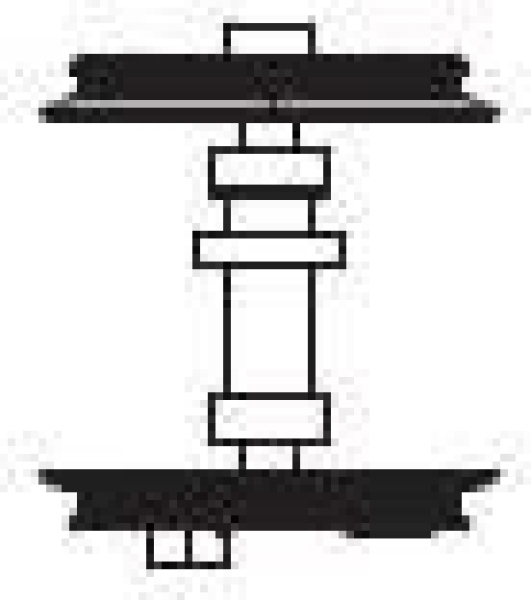 G Piko Ersatzteile US Dampflokomotive mit Tender, Mogul, Union Pacific, Nr. 4612, 0- 6- 0, Radsatz mit Zahnrad + Haftreifen, etc................