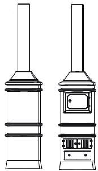 G Piko Ersatzteile US D & RGW Personenwagen, 4A, L=365mm, Ofen, etc...........
