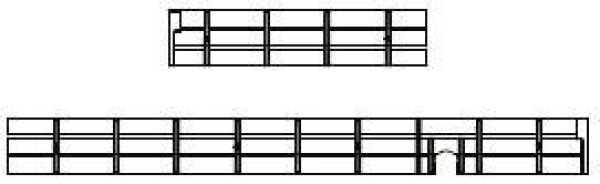 G Piko Ersatzteile US D & RGW Güterzugbegleitwagen, 4A, L=365mm, gelb, Nr. 215, Dachstege, etc.............