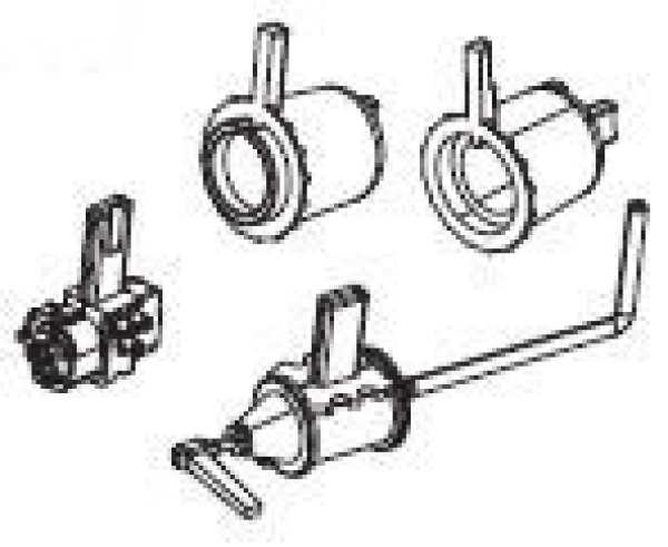 G Piko Ersatzteile US D & RGW Hochbordgüterwagen, 4A, braun, Nr. 1201, Luftkessel, Bremszylinder, Stellventil, etc..........