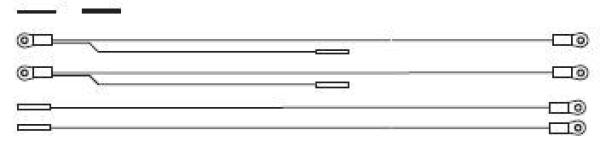 G Piko Ersatzteile US AT & SF Santa Fe Bauzugwagen, 4A, Nr. 110527, Kabel für Innenbeleuchtung, etc.........................