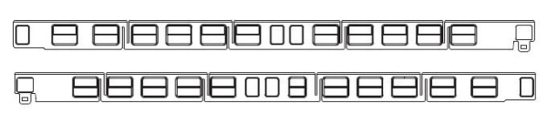 N Piko Ersatzteile Dieseltriebwagen Seitenfenster, etc...........................................................................