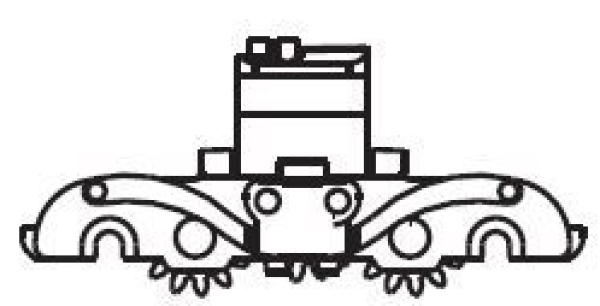 N Piko Ersatzteile Elektrotriebwagen Getriebegehäuse mit Zahnrad, etc................................................................................