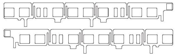 N Piko Ersatzteile Elektrotriebwagen A/ B Fenster Endwagen, etc...................................................