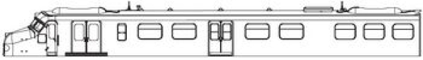 N Piko Ersatzteile NL NS BENELUX Elektrotriebwagen " Hondekop ", 2teilig, 4A, Ep.III, Gehäuse mit Fenster EW ohne Pantograph, etc...............