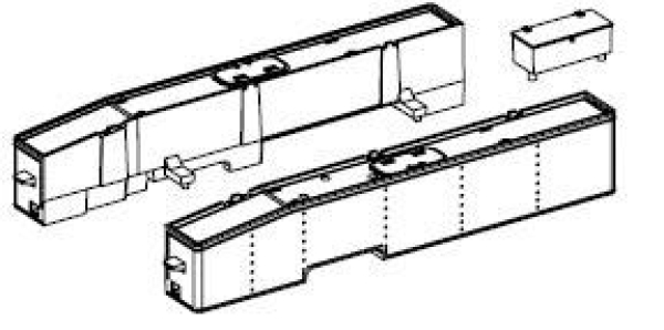 TT Piko Ersatzteile DDR DR Dampflokomotive BR 93 090, 1d1, Ep.III, Wasserkasten rechts/ links, etc..........................