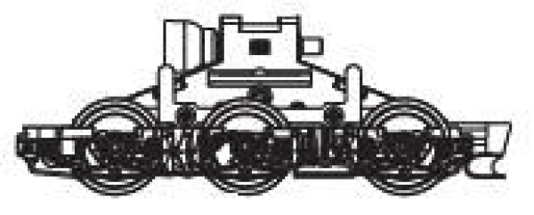 TT Piko Ersatzteile D DB Elektrolokomotive BR 151 141- 9, 6A, Ep.V, Getriebe mit Drehgestell vorne, etc............................