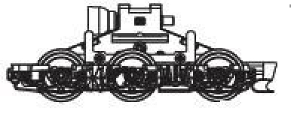 TT Piko Ersatzteile D DB Elektrolokomotive BR 151- 141- 9, 6A, Ep.V, Getriebe mit Drehgestell hinten, etc................