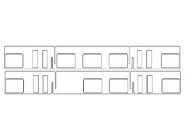 TT Ersatzteile Elektrotriebwagen Fensterband rechts+ links, MW mit WC, etc.............................................................................