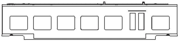 TT Piko Ersatzteile D DB Elektrotriebwagen BR 442 Gehäuse mit Fenster Mittelwagen mit WC, etc..............................