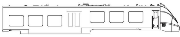 TT Ersatzteile Elektrotriebwagen Gehäuse ET ohne Pantographen, mit Fenster und Scheinwerfer, etc..................................................