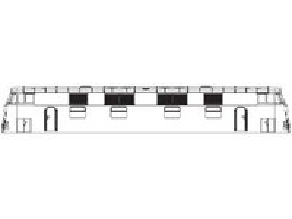 TT Ersatzteile Diesellokomotive Gehäuse, bedruckt, mit Fenster, etc..............................................