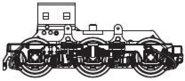 TT Ersatzteile Diesellokomotive Getriebe mit Drehgestell, 6achsig, A, etc.........................................................