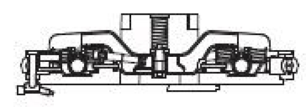 TT Piko Ersatzteile D PRI Diesellokomotive BR 297 Nr.247 901 Drehgestell mit Treppen, etc........................................................................................