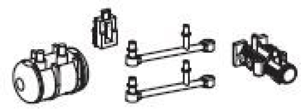 TT Piko Ersatzteile Ch BLS Elektrolokomotive Taurus, BR 187 002- 1, 4A, Ep.VI, Anbauteile Rahmen 2, etc..........................