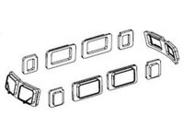 TT Piko Ersatzteile D DB Elektrolokomotive BR 150 067- 7, 6A, Ep.V, rot cargo, Fenster, etc.........................