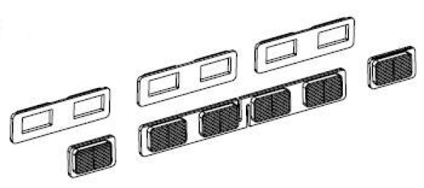 TT Piko Ersatzteile D DB Elektrolokomotive BR 150 001, 6A, Ep.III, grün, Schwaigerlüfter, etc.............