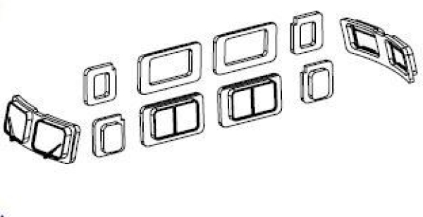 TT Piko Ersatzteile D DB Elektrolokomotive BR 150 001, 6A, Ep.III, grün, Fenster, etc.......................