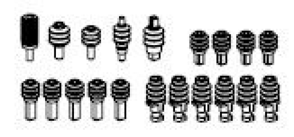 TT Piko Ersatzteile D DR Elektrolokomotive BR  243 064- 3, 4A, Ep.IV, Isolatoren, etc...................
