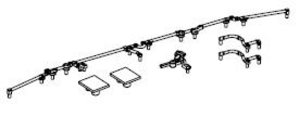TT Piko Ersatzteile D DR Elektrolokomotive BR 243 064- 3, 4A, Ep.IV, Kabel, Dachluke, etc.......................