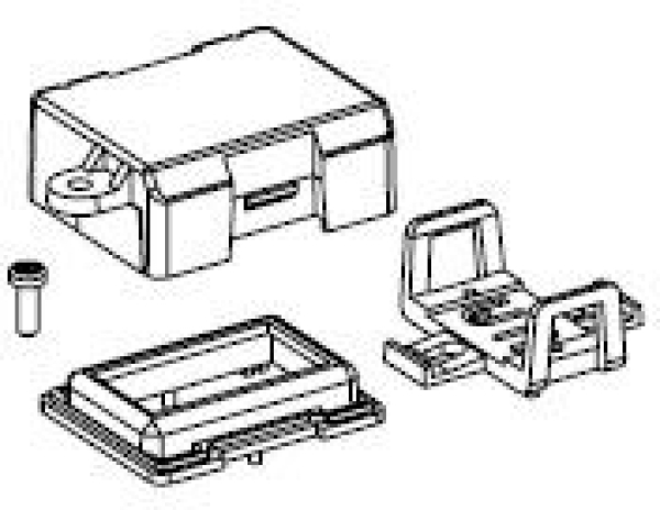 TT Piko Ersatzteile D DR Elektrolokomotive BR 243 064- 3, 4A, Ep.IV, Lautsprecherhalterung, etc.................. -