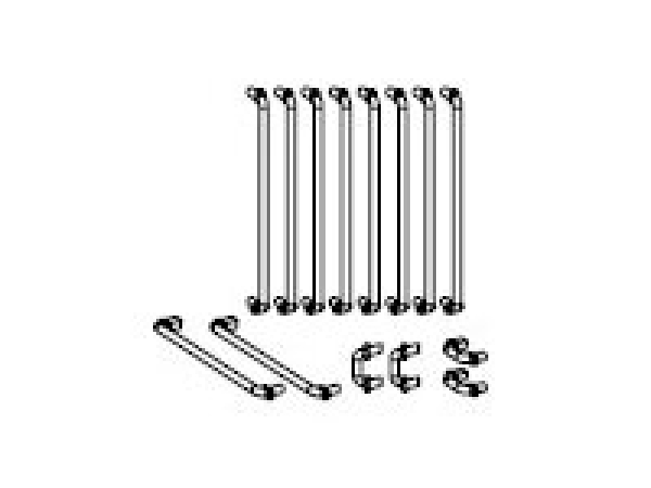 TT Piko Ersatzteile D DR Elektrolokomotive BR 212 002- 0, 4A, Ep.IV, rot, Handgriffe, Handstangen, 14 teilig, etc......................