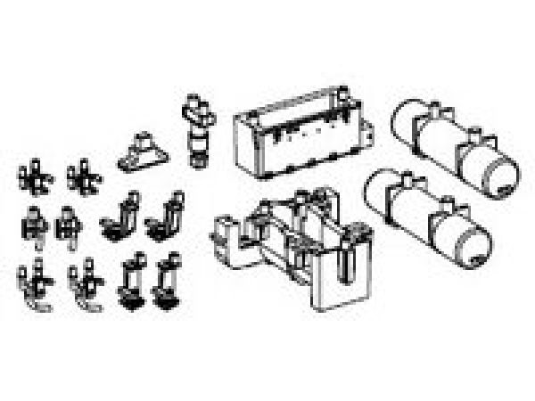 TT Piko Ersatzteile D DR Elektrolokomotive BR 212 002- 0, 4A, Ep.IV, rot, Rahmenanbauteile, etc................
