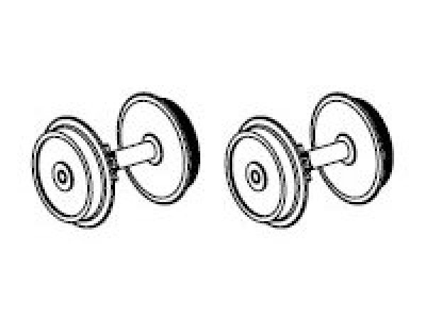 TT Piko Ersatzteile D DR Elektrolokomotive BR 212 002- 0, 4A, Ep.IV, rot, Radsatz mit Zahnrad und Haftreifen, St.2, etc...................