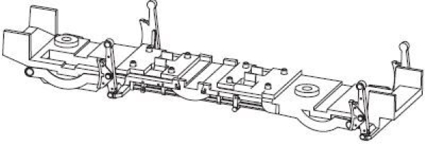 TT Piko Ersatzteile D DB Diesellokomotive DR 312 112- 6, 2A, Ep.V, rot, Achshalter mit Radschleifer, etc....................