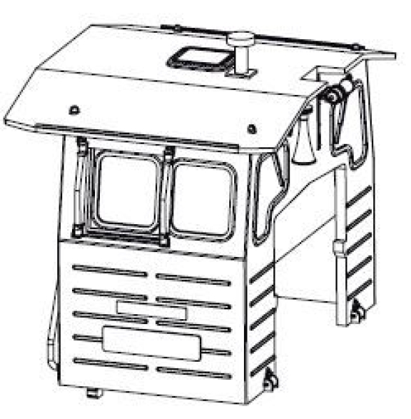 TT Piko Ersatzteile D DR Diesellokomotive BR 102.1,,2A, Ep.IV, gelb, Führerhaus komplett, etc.......................